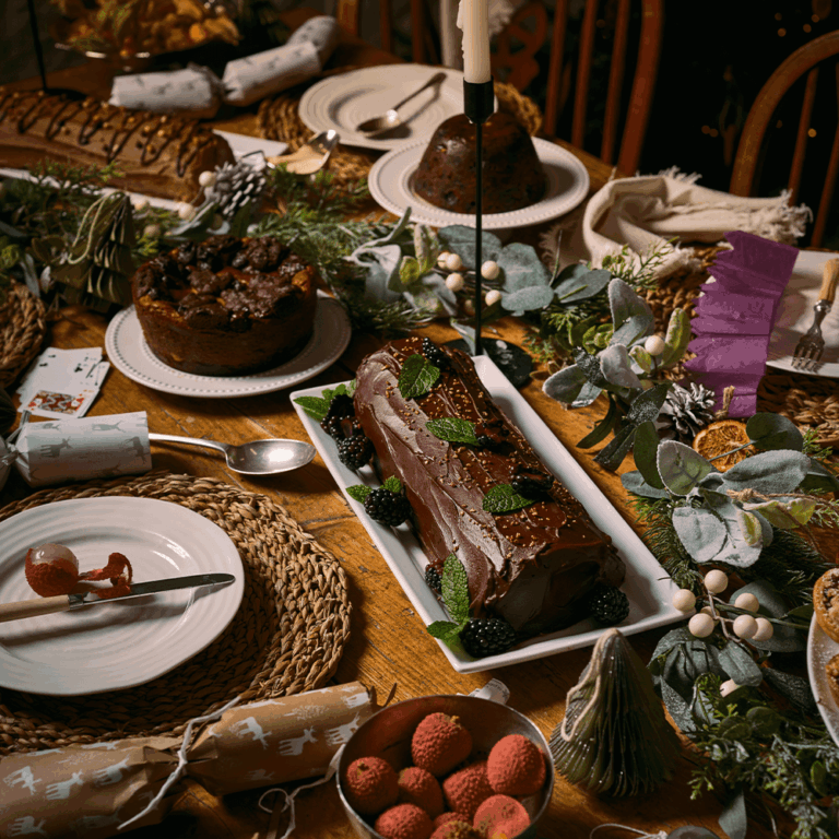 Rich Chocolate & Cherry Kirsch Roulade by Something For Supper