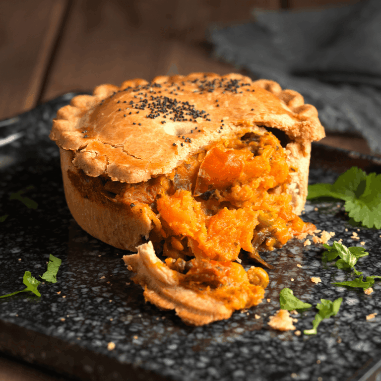 Thorner's Vegan Curried Sweet Potato, Butternut Squash & Spinach Pie