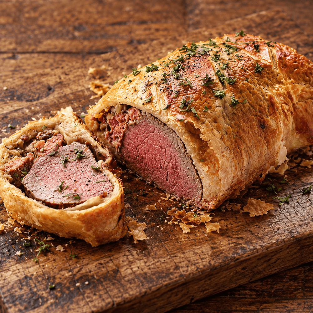 horner’s British Beef Wellington with Ardennes Pâté & Mushrooms