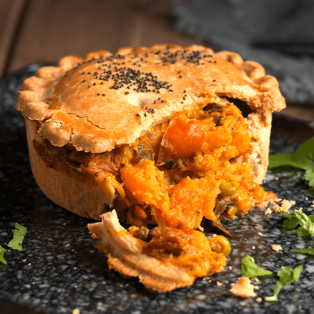Thirner's Award-Winning Curried Sweet Potato, Butternut Squash & Spinach Pie (ve)